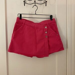 Zara pink jean skort